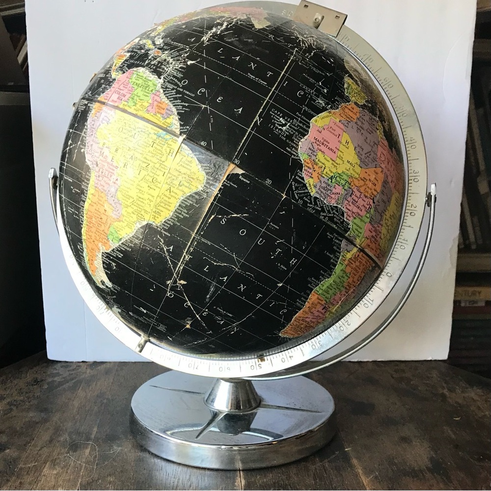 Vintage Black Globe